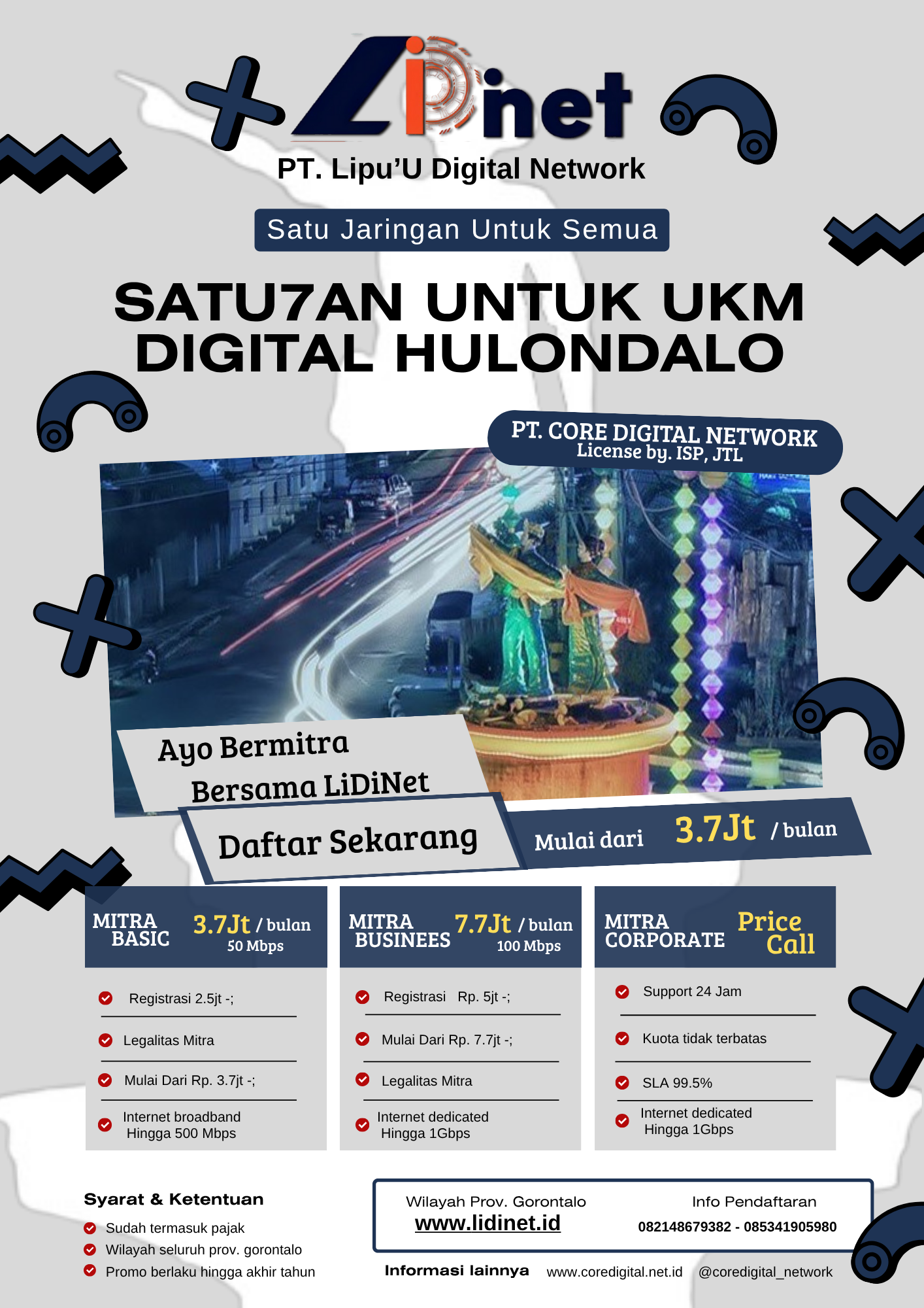 LiDiNet Hadirkan Solusi Internet UKM Digital di Gorontalo Mulai Rp 3,7 Juta per Bulan